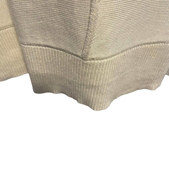 Joan Vass Relaxed Fit Cowl Neck Pullover Sweater White Slouchy Size S New - Picture 11 of 13